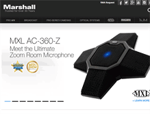 Tablet Screenshot of marshall-usa.com